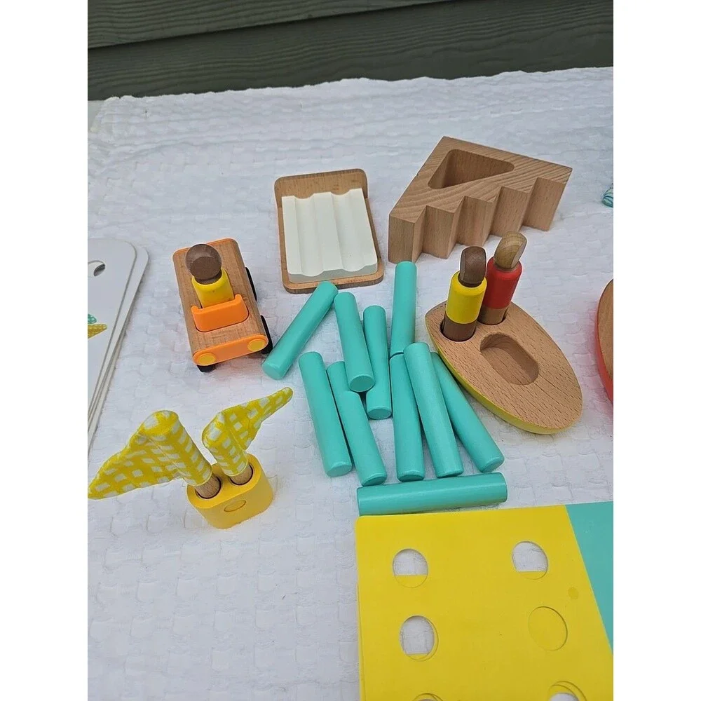 Lovevery Wooden Montessori Toy Lot Counting Sorting Fine Motor Baby Toddler Set